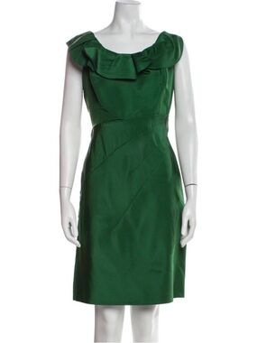 100% Silk Emerald Dress